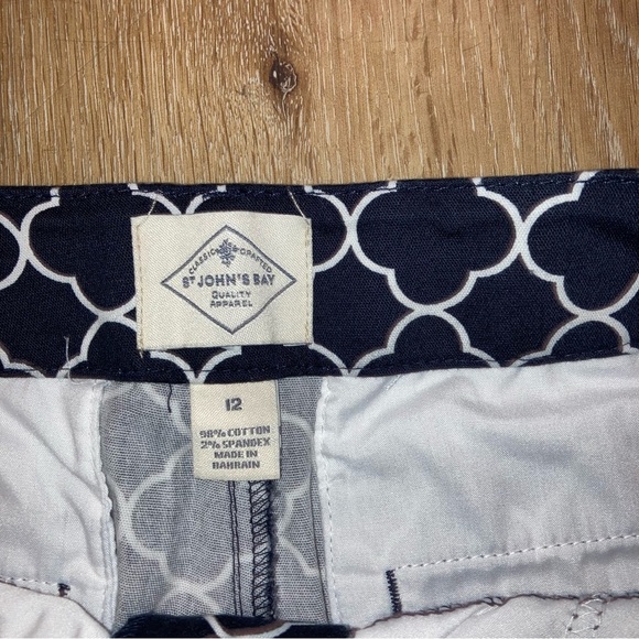 St John's Bay Women’s Black/White Capris | Size12 | Beach,Boho, Y2K - Picture 6 of 13